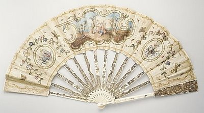 Baroque style vintage fan