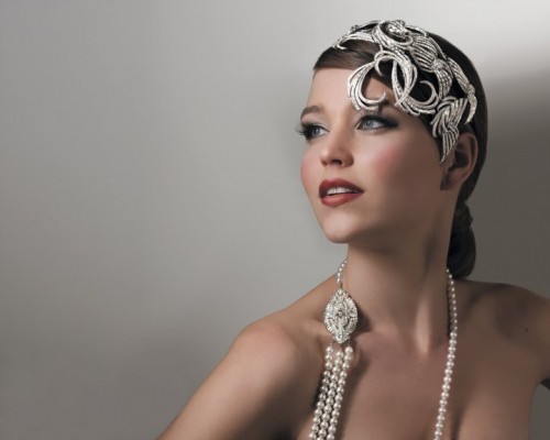 Vintage flapper 1920s styled headpiece from Stephanie Browne