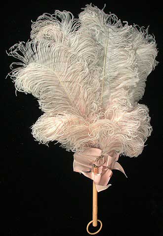 Bridal feather fan