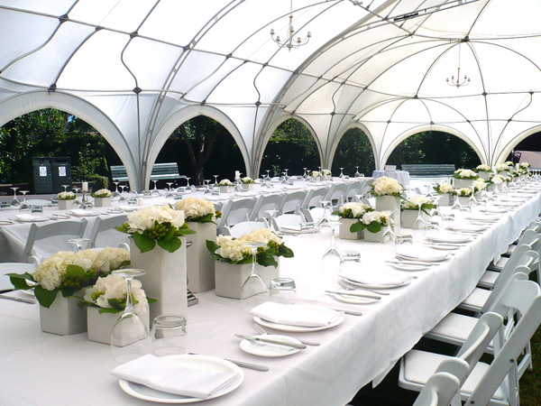 minimalist contemporary wedding reception