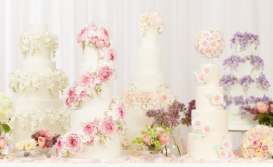 Peggy Porchen floral wedding cakes